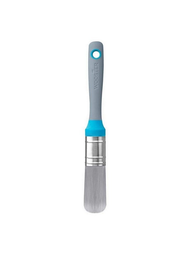 Wooster Flex and Fit Soft Polyester Blend Round Head Paint Brush Grey and Blue 1 x 2-1/2 Inch 0087120000 - Image 2